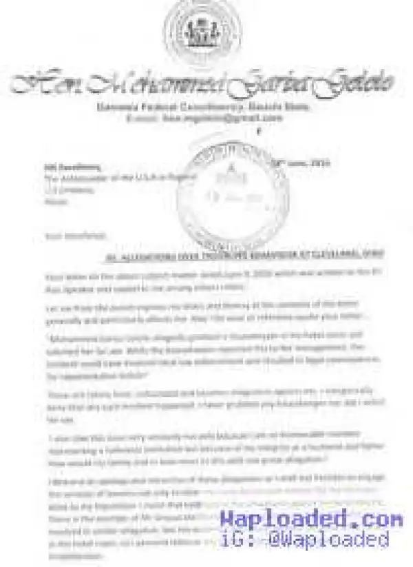 House of Rep. member denies sexual assault allegations, threatens to sue the US govt for 